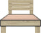 vidaXL - Bedframe - bewerkt - hout - en - metaal - sonoma - eikenkleurig - 90x200 - cm