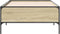 vidaXL - Bedframe - bewerkt - hout - en - metaal - sonoma - eikenkleurig - 100x200 - cm