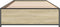 vidaXL - Bedframe - bewerkt - hout - en - metaal - sonoma - eikenkleurig - 90x190 - cm