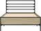 vidaXL - Bedframe - bewerkt - hout - en - metaal - sonoma - eikenkleurig - 90x190 - cm