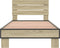 vidaXL - Bedframe - bewerkt - hout - en - metaal - sonoma - eikenkleurig - 100x200 - cm