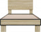 vidaXL - Bedframe - bewerkt - hout - en - metaal - sonoma - eikenkleurig - 90x200 - cm
