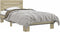 vidaXL - Bedframe - bewerkt - hout - en - metaal - sonoma - eikenkleurig - 75x190 - cm