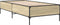 vidaXL - Bedframe - bewerkt - hout - en - metaal - sonoma - eikenkleurig - 75x190 - cm
