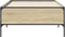 vidaXL - Bedframe - bewerkt - hout - en - metaal - sonoma - eikenkleurig - 75x190 - cm