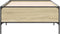 vidaXL - Bedframe - bewerkt - hout - en - metaal - sonoma - eikenkleurig - 90x190 - cm