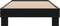 vidaXL - Bedframe - bewerkt - hout - en - metaal - zwart - 100x200 - cm