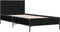 vidaXL - Bedframe - bewerkt - hout - en - metaal - zwart - 100x200 - cm