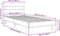 vidaXL - Bedframe - bewerkt - hout - en - metaal - zwart - 100x200 - cm