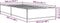 vidaXL - Bedframe - bewerkt - hout - en - metaal - zwart - 100x200 - cm