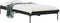 vidaXL - Bedframe - bewerkt - hout - en - metaal - zwart - 100x200 - cm