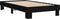 vidaXL - Bedframe - bewerkt - hout - en - metaal - zwart - 100x200 - cm