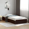 vidaXL - Bedframe - bewerkt - hout - en - metaal - zwart - 100x200 - cm