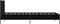 vidaXL - Bedframe - bewerkt - hout - en - metaal - zwart - 100x200 - cm