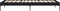 vidaXL - Bedframe - bewerkt - hout - en - metaal - zwart - 100x200 - cm