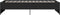 vidaXL - Bedframe - bewerkt - hout - en - metaal - zwart - 100x200 - cm