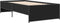 vidaXL - Bedframe - bewerkt - hout - en - metaal - zwart - 100x200 - cm