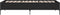 vidaXL - Bedframe - bewerkt - hout - en - metaal - zwart - 100x200 - cm