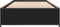 vidaXL - Bedframe - bewerkt - hout - en - metaal - zwart - 100x200 - cm