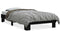 vidaXL - Bedframe - bewerkt - hout - en - metaal - zwart - 75x190 - cm