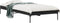 vidaXL - Bedframe - bewerkt - hout - en - metaal - zwart - 75x190 - cm