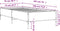 vidaXL - Bedframe - bewerkt - hout - en - metaal - zwart - 75x190 - cm