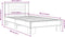 vidaXL - Bedframe - bewerkt - hout - en - metaal - zwart - 75x190 - cm