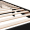 vidaXL - Bedframe - bewerkt - hout - en - metaal - zwart - 75x190 - cm