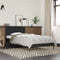 vidaXL - Bedframe - bewerkt - hout - en - metaal - zwart - 75x190 - cm