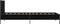 vidaXL - Bedframe - bewerkt - hout - en - metaal - zwart - 75x190 - cm
