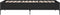 vidaXL - Bedframe - bewerkt - hout - en - metaal - zwart - 75x190 - cm
