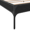 vidaXL - Bedframe - bewerkt - hout - en - metaal - zwart - 75x190 - cm