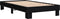 vidaXL - Bedframe - bewerkt - hout - en - metaal - zwart - 75x190 - cm