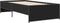 vidaXL - Bedframe - bewerkt - hout - en - metaal - zwart - 75x190 - cm