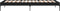 vidaXL - Bedframe - bewerkt - hout - en - metaal - zwart - 75x190 - cm