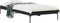 vidaXL - Bedframe - bewerkt - hout - en - metaal - zwart - 90x190 - cm