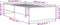 vidaXL - Bedframe - bewerkt - hout - en - metaal - zwart - 90x190 - cm