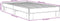 vidaXL - Bedframe - bewerkt - hout - en - metaal - zwart - 90x190 - cm