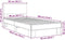 vidaXL - Bedframe - bewerkt - hout - en - metaal - zwart - 90x190 - cm