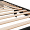 vidaXL - Bedframe - bewerkt - hout - en - metaal - zwart - 90x190 - cm