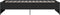 vidaXL - Bedframe - bewerkt - hout - en - metaal - zwart - 90x190 - cm