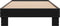 vidaXL - Bedframe - bewerkt - hout - en - metaal - zwart - 90x190 - cm