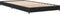 vidaXL - Bedframe - bewerkt - hout - en - metaal - zwart - 90x200 - cm