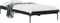 vidaXL - Bedframe - bewerkt - hout - en - metaal - zwart - 90x200 - cm