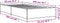 vidaXL - Bedframe - bewerkt - hout - en - metaal - zwart - 90x200 - cm