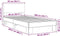 vidaXL - Bedframe - bewerkt - hout - en - metaal - zwart - 90x200 - cm