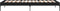vidaXL - Bedframe - bewerkt - hout - en - metaal - zwart - 90x200 - cm