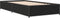 vidaXL - Bedframe - bewerkt - hout - en - metaal - zwart - 90x200 - cm