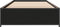 vidaXL - Bedframe - bewerkt - hout - en - metaal - zwart - 90x200 - cm