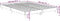 vidaXL - Bedframe - bewerkt - hout - gerookt - eikenkleurig - 135x190 - cm